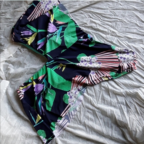 Trina Turk Floral Midnight Harvest Swimsuit - Picture 11 of 16